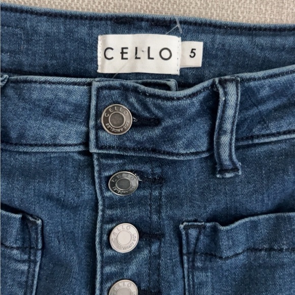 Dark Blue Cello Flare Jeans - Picture 4 of 4
